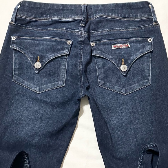 Hudson Collin Flap Skinny Jeans, Lowrise Dark Stretch Denim, Like New - 24 - Picture 12 of 16